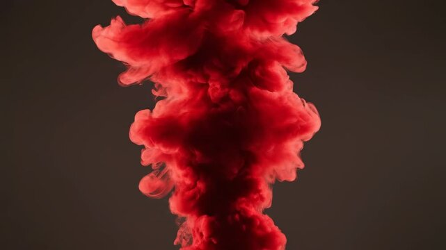 Pink ink in water diffusion and dispersion effect