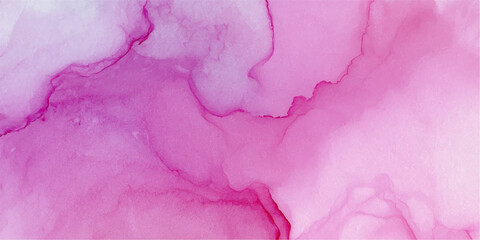 Obraz premium Abstract pink watercolor background with textured paper and fabric pattern, soft silk and grunge art backdrop in violet and red tones, elegant wallpaper design