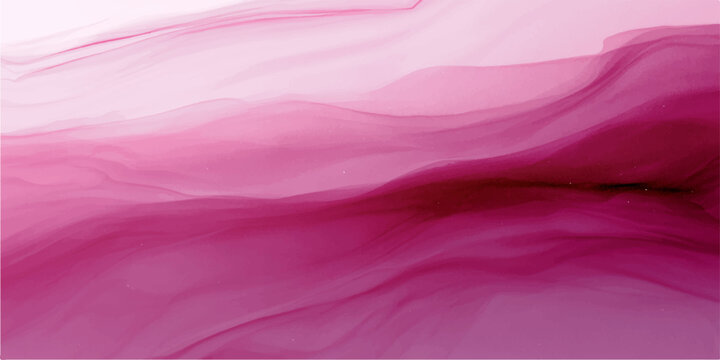Abstract pink and violet silk fabric texture with smooth flowing waves, elegant satin cloth backdrop, soft light luxury textile wallpaper design