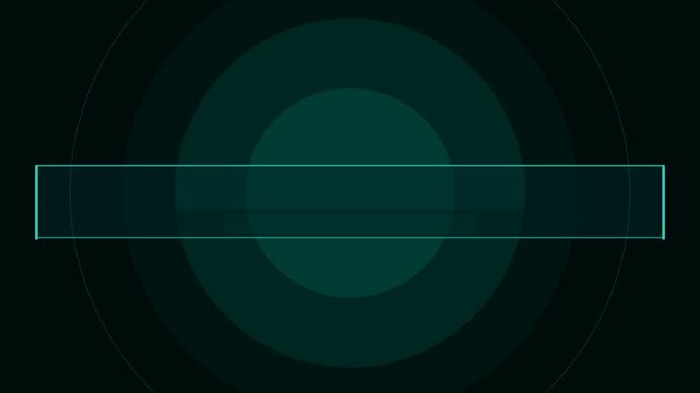 Teal Title Card Glow Pulse Center No Text Loop
