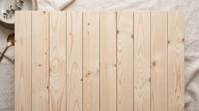Light natural wood planks texture background, vertical wooden boards surface