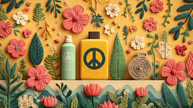 Minimal concept visual for International Day of Peace with simple icons and gentle background