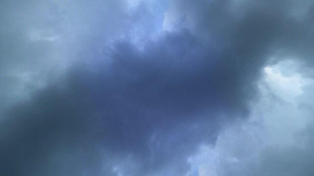 Dark Storm Clouds Moving Across Sky Time Lapse