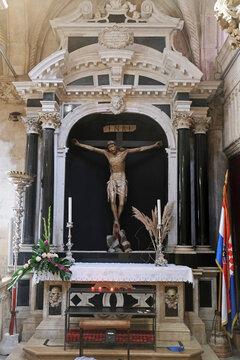 Our Lady of Mount Carmel, altar in the Cathedral of St. James in Sibenik, Croatia