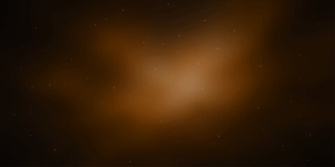 A warm, ethereal glow emanates from a nebula in the vastness of space, its gentle light hinting at cosmic wonders. © RD Visuals