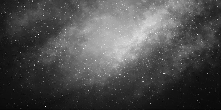 Nebula with stars in deep space. A cosmic dust cloud with twinkling starfield.