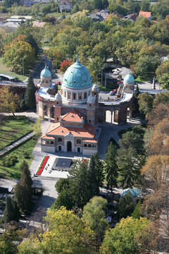 Church of Christ the King, Mirogoj graveyard in Zagreb, Croatia