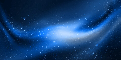 Abstract blue cosmic swirl with shimmering star dust, evoking a sense of infinite space and the beauty of the universe. © RD Visuals