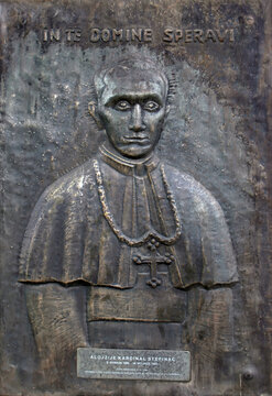 Blessed Aloysius Stepinac, relief in the Church of Sveti Petar in Zapresic, Croatia