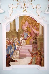 Ceiling frescoe by Johann Adam Remele in Joseph Hall, Cistercian Abbey of Bronnbach in Reicholzheim near Wertheim, Germany © zatletic