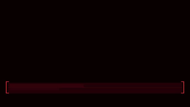 Red Lower Third Double Bracket No Text Animation