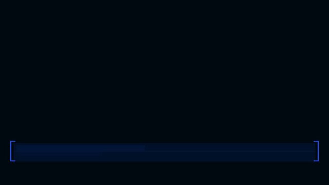 Blue Lower Third Double Bracket No Text Animation