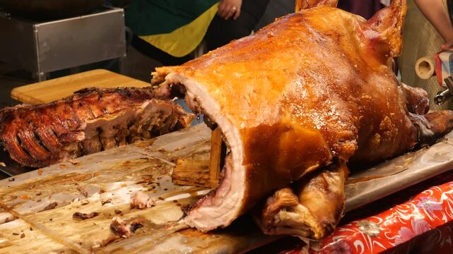 Roasted suckling pig
