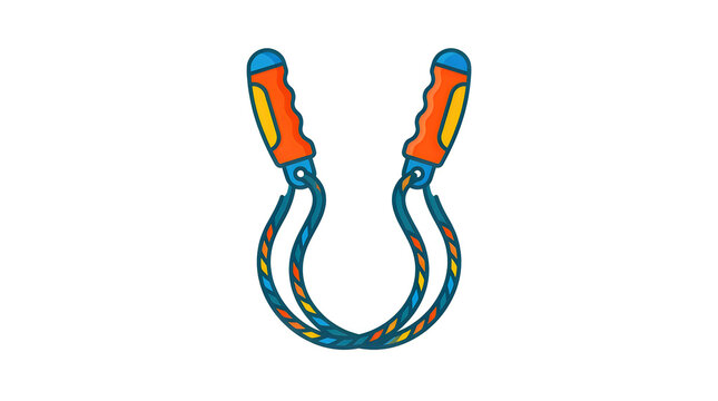 Colorful illustration of bungee cords