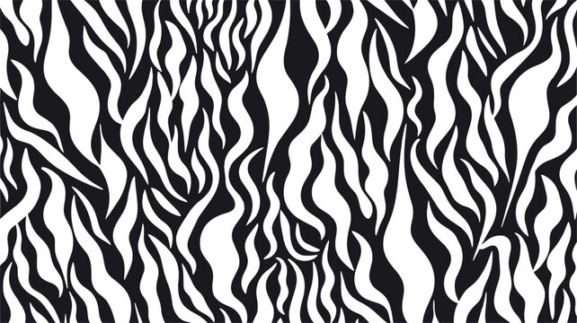 Abstract Black and White Zebra Stripe Pattern stripes