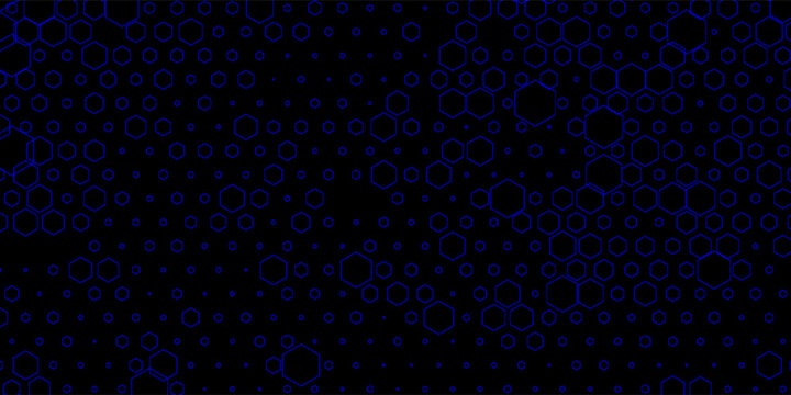 abstract cube hexagon shape pattern innovative concept background
