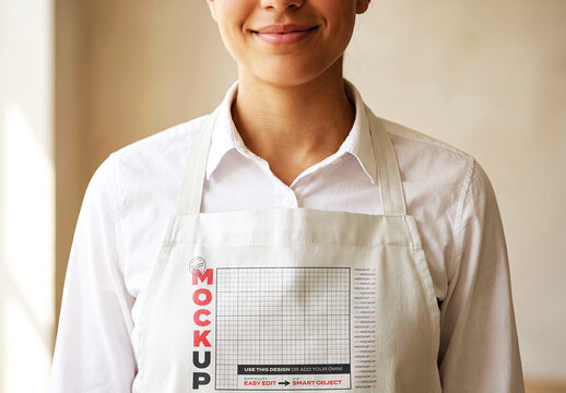 Apron Logo Branding Design Mockup