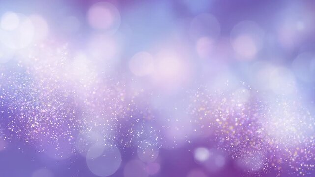 Abstract background combining bokeh and glitter soft violet glow elegant dreamy visual texture