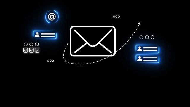 Digital marketer using email marketing tools and smartphone, sending newsletters and analyzing campaign performance to engage subscribers and grow business through personalized content.4k video