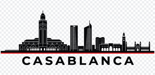 Casablanca skyline silhouette © MDRASIDUL