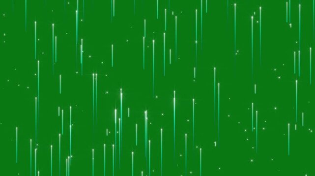 Futuristic Blue Neon Light Streaks Falling on Black Background with Abstract Digital Rain Animation, Glowing Cyber Particle Effects, Modern Technology Motion Graphics 4K, Abstract  Particle Motion,