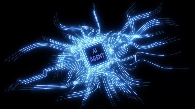 neon Ai Hi-tech digital hud technology innovation futuristic circuit Abstract design. AI artificial intelligence. Modern micro chip design network connection  data deep machine learning Cyberspace .