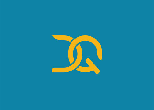 CQ Modern Monogram Icon. Clean geometric letterform evokes simplicity, elegance, and contemporary graphic design sensibility.