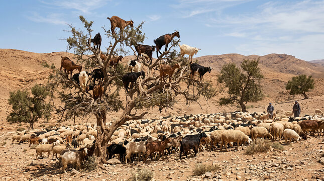 Environmental impact of caprine overgrazing on the argan forest ecosystem in Morocco.