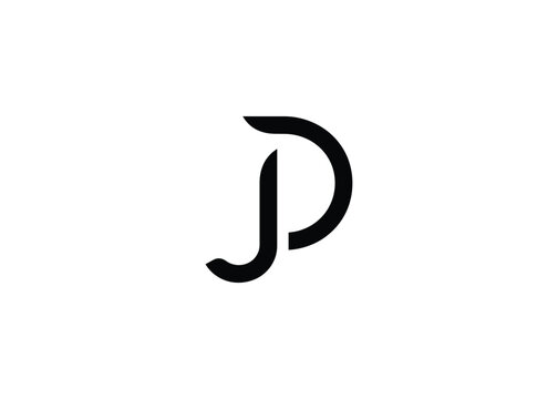 JD Modern Monogram Icon. Clean geometric letterform evokes simplicity, elegance, and contemporary graphic design sensibility.