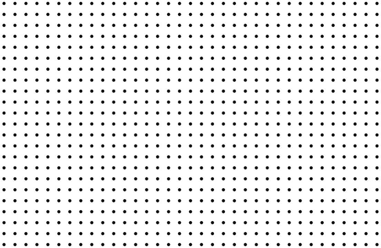 Dots, dotted, polkadots pattern. Uniform, regular grid background. Monochrome halftone geometric dots abstract backdrop for notebook or textile
