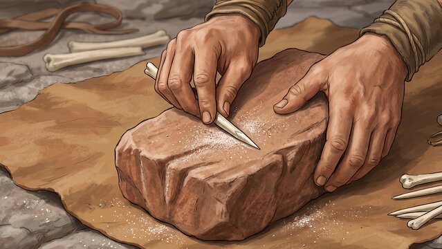 hands of a man