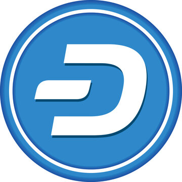 dash cryptocurrency drawings on abstract background. 3d illustrations.