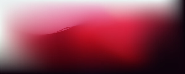 A striking abstract mesh gradient combining white, red, and black tones. Rounded shapes and soft noise introduce a fluid and textured appearance, creating a dynamic and bold design. © justin