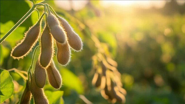 Sunlit Field of Ripe Grains