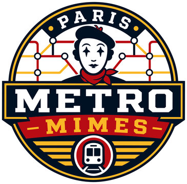 Fictional Paris Metro Mimes sports emblem