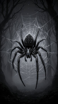 ara&ntilde;a, insecto, aracnidos, web, animal, naturaleza, macro, negro, aislada, pata, aracnofobia, bicho, alarmante, blanco, viuda, espeluznante, peligro, fauna, halloween, caf&eacute;, depredador, tela de ara&ntilde;a,