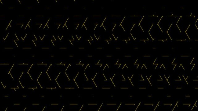 Golden geometric pattern motion background, abstract minimalist lines animation, modern tech seamless loopable texture 4k
