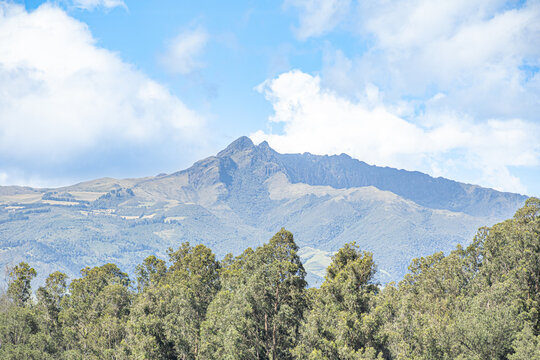 Pichincha Province, Quito, Ecuador &ndash; June 29, 2026: The Pasochoa volcano is located in the Pasochoa Wildlife Refuge. It is an extinct volcano standing 4,200 meters tall.