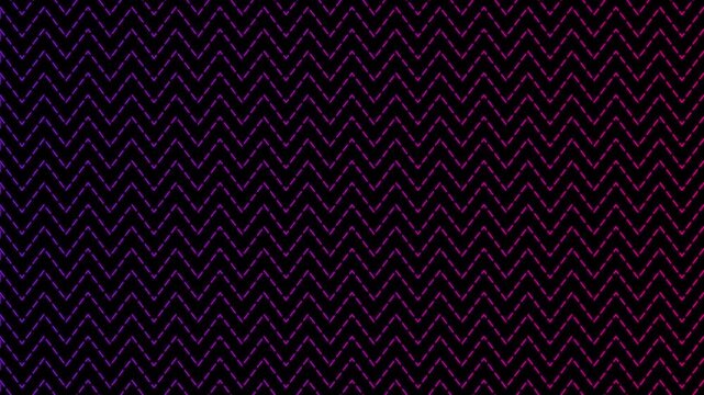 Neon pink zigzag pattern motion background, seamless geometric vj loop, abstract retro wave style animation 4k