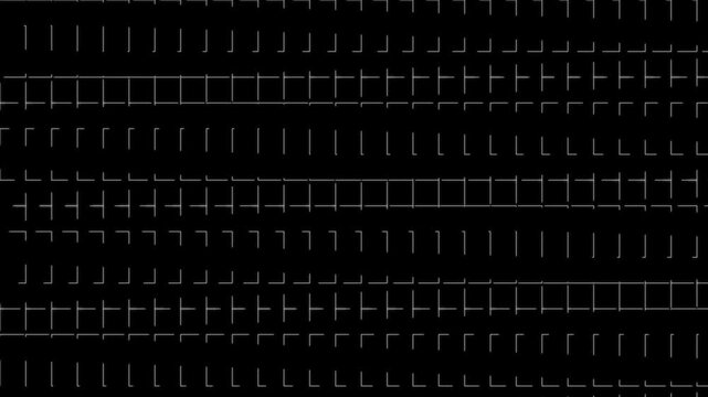 Abstract digital grid motion animation 4k background, with moving geometric, lines and minimalist patterns