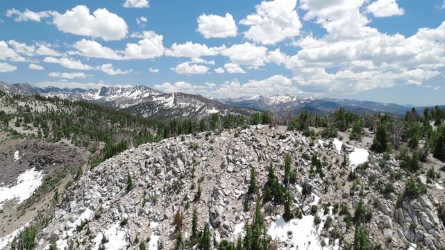 Epic Drone Reveal of Vast Mountain Ranges and Scenic Wilderness Landscape