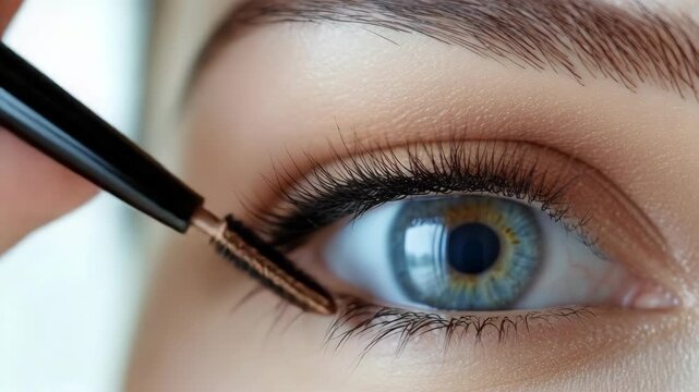 Eye Makeup Application Close Up