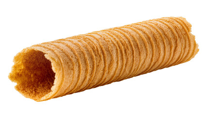 Isolated crispy golden brown waffle roll a delicious sweet dessert snack wafer cookie © Ciara
