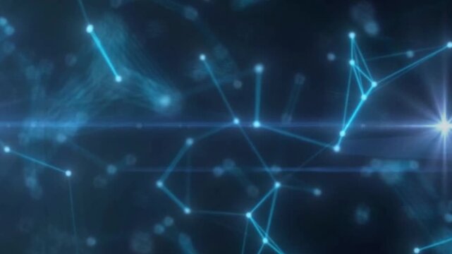 Abstract High Tech Blue Motion Background Futuristic Digital Technology Dark Glowing Lines Cyber Network Innovation Wallpaper
