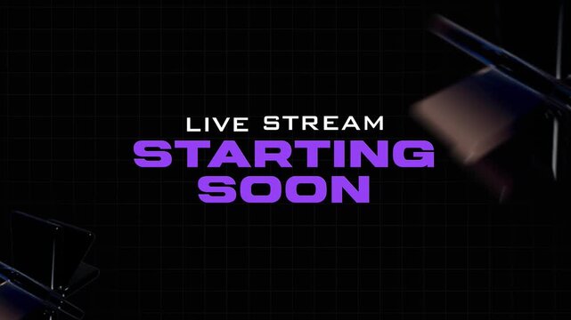 Live Stream Will Start Soon Animated Graphic