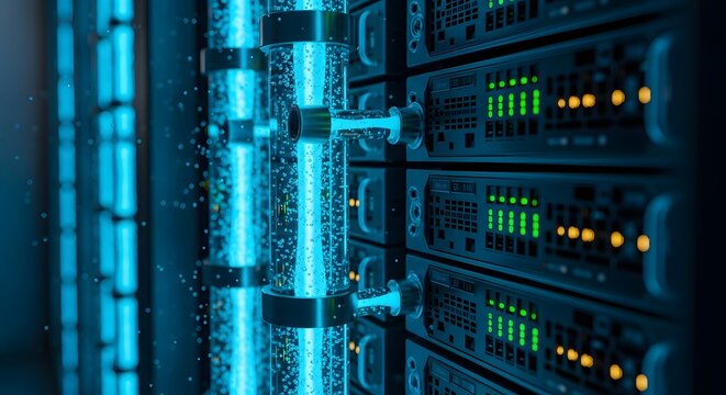 Liquid cooling system for server data center