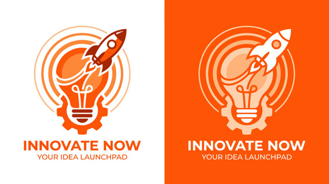 This engaging image presents a light bulb with a rocket taking off, symbolizing innovation and creativity in idea generation, perfect for entrepreneurial and business contexts.