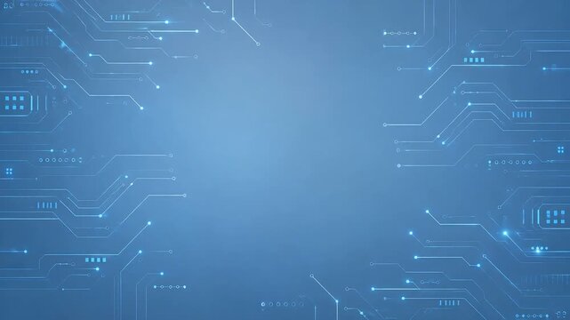 Circuit Board Background with Digital Technology Concept