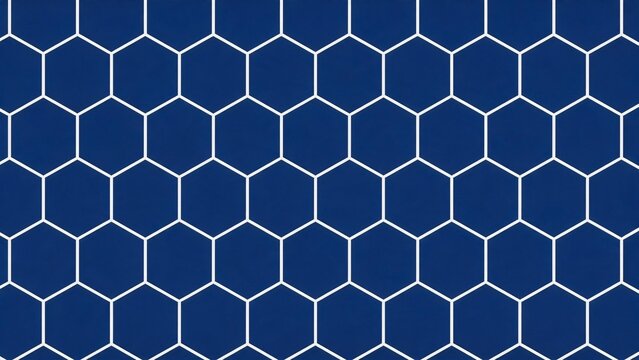 Blue and white hexagonal pattern