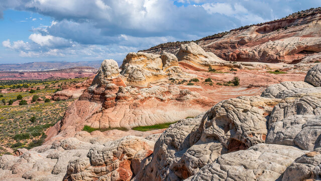 Amazing rock formations of White Pocket - Arizona Vermilion Cliffs National Monument	